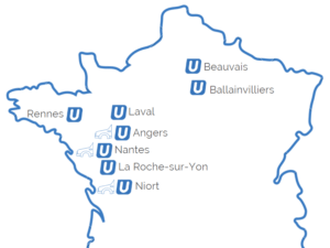 Utiléo - Carte France Ateliers de Carrosserie