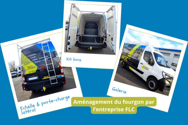 Fourgon Renault Master aménagé et stické, livré à un client professionnel à Pornichet (44)