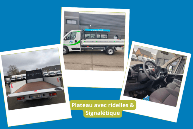 Livraison d'un plateau utilitaire Fiat Ducato avec ridelles à Brest (29)